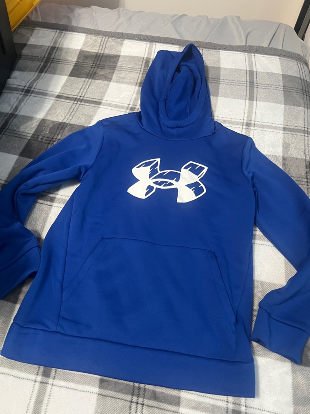 Under Armour Royal Blue Hoodie with White Logo - Kids Sweatshirt